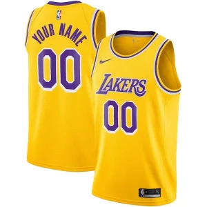 Los Angeles Lakers Nike Custom Swingman Jersey Gold Authentique Icon Edition - Livraison gratuite - Économisez sur les frais d'expédition