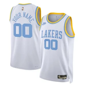 Los Angeles Lakers Nike Unisex 2022/23 Custom Swingman Splendide Jersey Classic Edition White - Maillot de qualité supérieure - Durable et résistant
