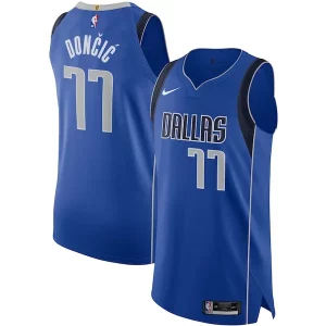 Luka Dončić Dallas Mavericks Nike Authentic Jersey Association Edition Classique Blue - Maillot de championnat - Revivez les victoires glorieuses