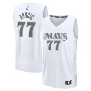 Luka Dončić Dallas Mavericks Youth 2024/25 Fast Break Player Jersey City Edition Splendide White - Événement exclusif - Soyez l'un des premiers à avoir ce maillot