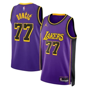 Luka Dončić Los Angeles Lakers Jordan Brand Superbe Statement Edition Swingman Jersey Purple - Idéal pour les collectionneurs - Qualité premium garantie