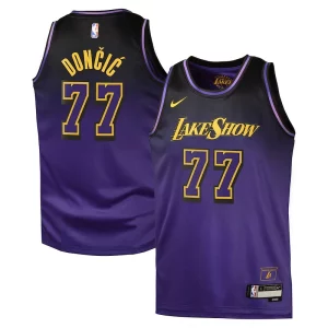 Luka Dončić Los Angeles Lakers Nike City Edition Swingman Jersey Prime 2024 Purple - Stock limité - Commandez vite votre maillot exclusif