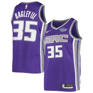 Marvin Bagley III Sacramento Kings Nike Swingman Team Exclusif Player Jersey Icon Edition Purple - Idéal pour les collectionneurs - Qualité premium garantie