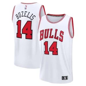 Matas Buzelis Chicago Bulls Fast Break Replica Player Jersey Association Edition Charming White - Maillot authentique - Reproduit avec soin