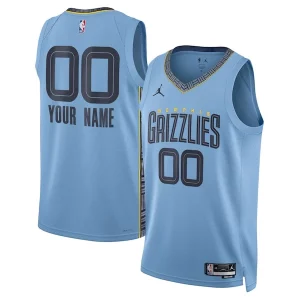 Memphis Grizzlies Jordan Brand Unisex 2022/23 Swingman Personalisable Custom Jersey Statement Edition Blue - Événement exclusif - Soyez l'un des premiers à avoir ce maillot