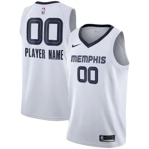 Memphis Grizzlies Nike 2020/21 Swingman Custom Jersey Exquisite Association Edition White - Giftez-le à un fan dévoué - Livraison en temps pour les fêtes