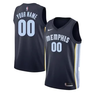 Memphis Grizzlies Nike Charming Swingman Custom Jersey Navy Icon Edition - Maillot de championnat - Revivez les victoires glorieuses
