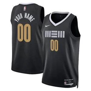 Memphis Grizzlies Nike Unisex 2023/24 Custom Swingman Jersey Black Exquisite City Edition - Stock limité - Commandez vite votre maillot exclusif