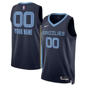 Memphis Grizzlies Nike Unisex Swingman Custom Jersey Navy Incontournable Icon Edition - Collectionner ce maillot rare - Augmentez la valeur de votre collection