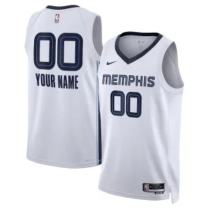 Memphis Grizzlies Nike Unisex Swingman Custom Jersey White Association Edition Bold - Confort et style combinés - Pour un look exceptionnel