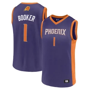 Men's Devin Booker Purple Phoenix Captivant Suns Player Jersey - Pour les fans de la ligue - Un maillot authentique de la compétition