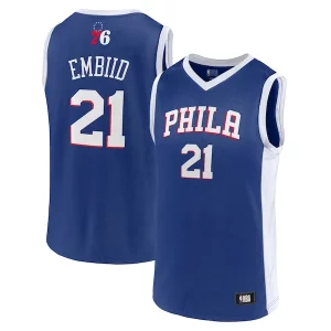 Men's Joel Embiid Royal Philadelphia 76ers Authentique Player Jersey - Design innovant - Écarte-vous du commun des mortels