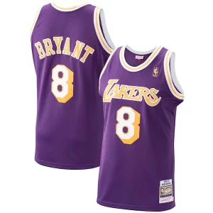 Men's Los Angeles Lakers Kobe Bryant Purple 1996/97 Hardwood Classics Authentic Jersey/Gold/Royal Authentique - Confort et style combinés - Pour un look exceptionnel