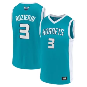 Men's Terry Rozier Teal Exquisite Charlotte Hornets Player Jersey - Édition commemorative - Souvenez-vous des moments inoubliables