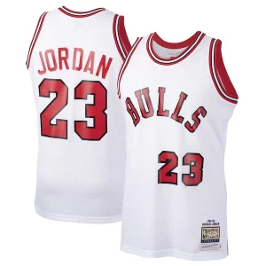 Michael Jordan Chicago Tendance Bulls 1984/85 Hardwood Classics Rookie Authentic Jersey White/Red - Maillot de marque reconnue - Faites confiance à la qualité