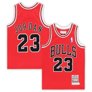 Michael Jordan Chicago Bulls Preschool 1997/98 Hardwood Captivant Classics Authentic Jersey Red/Black/White - Design innovant - Écarte-vous du commun des mortels