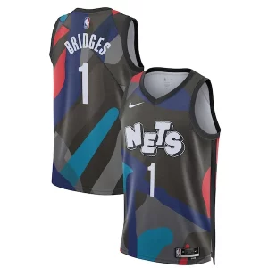 Mikal Bridges Brooklyn Nets Nike Unisex 2023/24 Swingman Exclusif Jersey Black City Edition - Style contemporain - Restez à la mode avec ce maillot