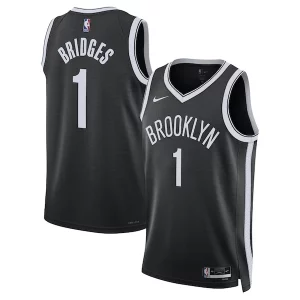 Mikal Bridges Brooklyn Nets Nike Unisex Swingman Jersey Icon Edition Black Premium - Pour les fans de la ligue - Un maillot authentique de la compétition