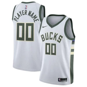 Milwaukee Bucks Nike 2020/21 Swingman Custom Jersey Association Edition Sophistiqué White - Dernières unités - Ne manquez pas cette opportunité