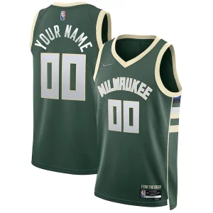 Milwaukee Bucks Nike 2021/22 Diamond Swingman Custom Jersey Vibrant Icon Edition Hunter Green - Offre d'achat groupé - Achetez avec vos amis et économisez