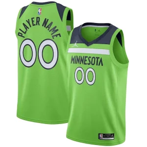 Minnesota Refiné Timberwolves Jordan Brand Swingman Custom Jersey Statement Edition Green - Parfait pour le match jour - Montrez votre support avec style