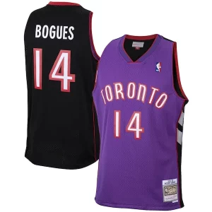 Muggsy Bogues Toronto Raptors 2001/02 Bold Hardwood Classics Swingman Jersey Purple - Vêtement de fan emblématique - Montrez votre amour pour l'équipe