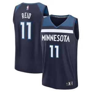 Naz Confortable Reid Minnesota Timberwolves Fast Break Replica Player Jersey Icon Edition Navy - Pour les joueurs de basketball amateurs - Adapté à tous les styles de jeu