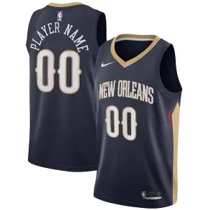 New Orleans Pelicans Nike Collectible Swingman Custom Jersey Navy Icon Edition - Idéal pour les collectionneurs - Qualité premium garantie