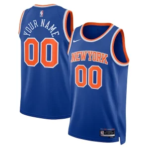 New York Knicks Nike Unisex Swingman Custom Superbe Jersey Blue Icon Edition - Confort et style combinés - Pour un look exceptionnel