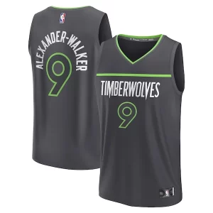 Nickeil Alexander Walker Minnesota Timberwolves Fast Élégant Break Replica Player Jersey Statement Edition Black - Livraison gratuite - Économisez sur les frais d'expédition