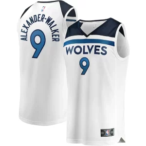 Nickeil Alexander Walker Minnesota Timberwolves Youth Fast Break Replica Dashing Player Jersey Association Edition White - Maillot de collection - Un bijou pour les amateurs