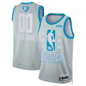 Nike 2022 NBA All Exquisite Star Game Swingman Custom Jersey Gray - Maillot authentique - Reproduit avec soin