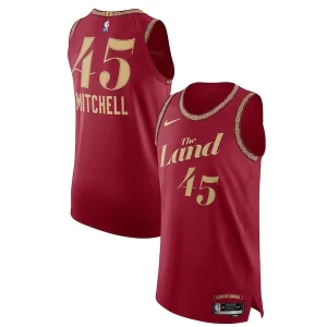 Nike Donovan Tendance Mitchell Cleveland Cavaliers Authentic Jersey City Edition Wine - Pour les amateurs de basketball passionnés - Livraison rapide