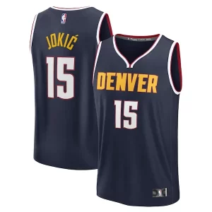 Nikola Jokic Denver Nuggets Fast Break Replica Unique Player Jersey Icon Edition Navy - Garantie satisfaction - Si vous n'êtes pas satisfait