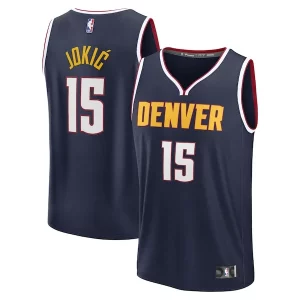 Nikola Jokic Denver Nuggets Youth Unique Fast Break Replica Player Jersey Icon Edition Navy - Maillot de collection - Un bijou pour les amateurs