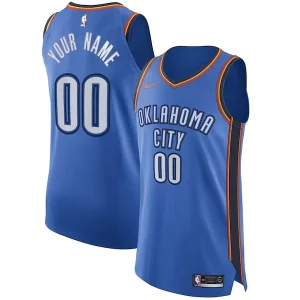 Oklahoma City Thunder Nike Authentic Custom Jersey Classique Blue Icon Edition - Idéal pour les collectionneurs - Qualité premium garantie