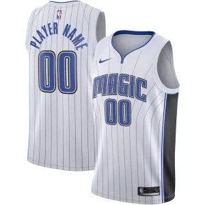 Orlando Vibrant Magic Nike 2020/21 Swingman Custom Jersey Association Edition White - Pour les joueurs de basketball amateurs - Adapté à tous les styles de jeu