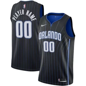 Orlando Magic Nike 2020/21 Swingman Moderne Custom Jersey Icon Edition Black/White - Pour les matchs d'athlétisme - Restez frais et confortable