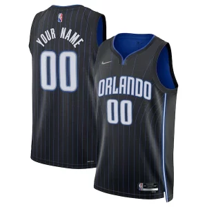 Orlando Magic Nike 2021/22 Diamond Swingman Custom Jersey Icon Edition Vibrant Black - Pour les matchs d'athlétisme - Restez frais et confortable