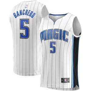 Paolo Banchero Orlando Magic Fast Break Notable Association Jersey White - Édition commemorative - Souvenez-vous des moments inoubliables