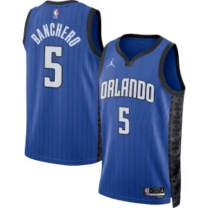 Paolo Banchero Orlando Magic Jordan Brand Unisex Swingman Jersey Statement Edition Blue Magnifique - Style contemporain - Restez à la mode avec ce maillot