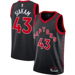Pascal Siakam Toronto Raptors Jordan Brand 2020/21 Swingman Jersey Statement Luxueux Edition Black - Maillot de qualité supérieure - Durable et résistant