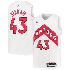 Pascal Siakam Toronto Raptors Nike Youth Incontournable Swingman Jersey Association Edition White/Red - Pour les fans de la ligue - Un maillot authentique de la compétition
