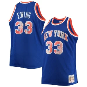 Patrick Ewing New York Knicks Big & Tall 1991/92 NBA Refiné 75th Anniversary Diamond Swingman Jersey Blue - Maillot de marque reconnue - Faites confiance à la qualité
