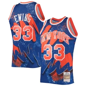 Patrick Ewing New Magnifique York Knicks Hardwood Classics 1991/92 Hyper Hoops Swingman Jersey Blue - Parfait pour le match jour - Montrez votre support avec style