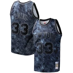 Patrick Ewing New York Knicks Hardwood Distingué Classics 1991/92 Tie Dye Swingman Jersey Black - Maillot de championnat - Revivez les victoires glorieuses
