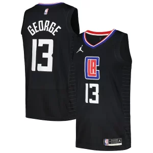 Paul George LA Clippers Jordan Brand Nike Swingman Player Jersey Statement Edition Black Gracieux - Stock limité - Commandez vite votre maillot exclusif