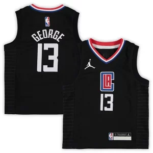 Paul George LA Confortable Clippers Jordan Brand Preschool 2020/21 Fast Break Replica Jersey Statement Edition Black - Giftez-le à un fan dévoué - Livraison en temps pour les fêtes