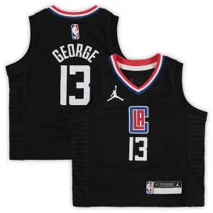 Paul George LA Clippers Jordan Brand Toddler 2020/21 Jersey Black Magnifique Statement Edition - Collectionner ce maillot rare - Augmentez la valeur de votre collection