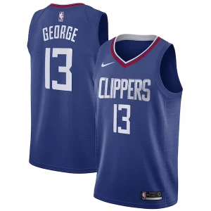 Paul George LA Clippers Nike 2019/20 Captivant Swingman Jersey Blue Icon Edition - Pour les matchs d'athlétisme - Restez frais et confortable